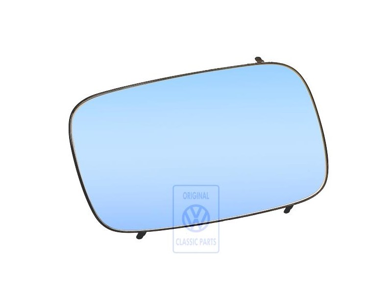VW Original Miroir (Plan) Avec Plaque-Support - 358857522