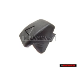 VW Original Bouton De Confirmation Noir Satine - 113881633E 01C