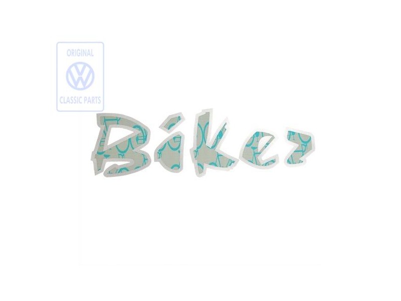 VW Original Inscription Sur Film Argent Turquoise - 3A9853431B Z75