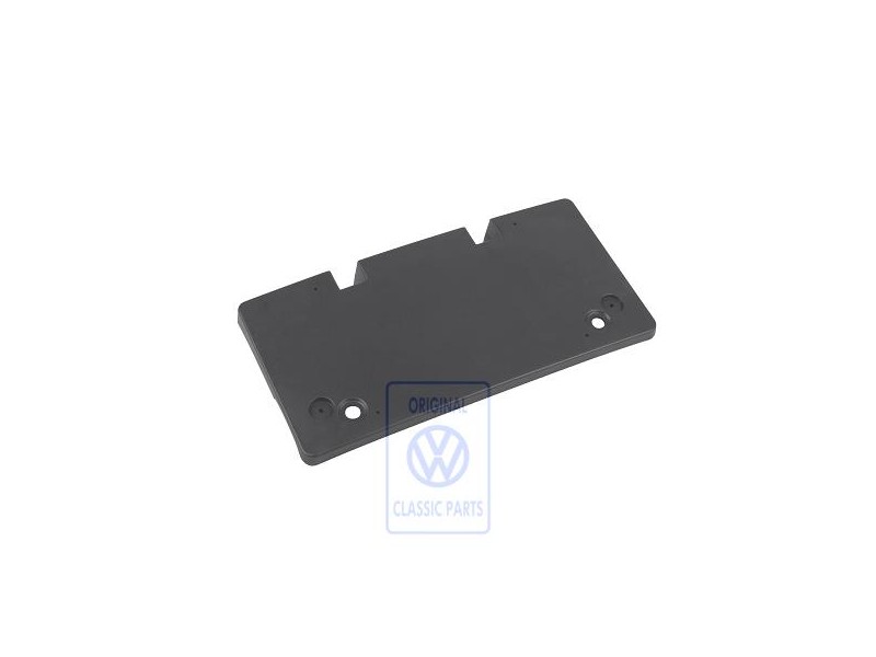 VW Original Support P. Plaque De Police Noir Satine - 3B0807285 B41