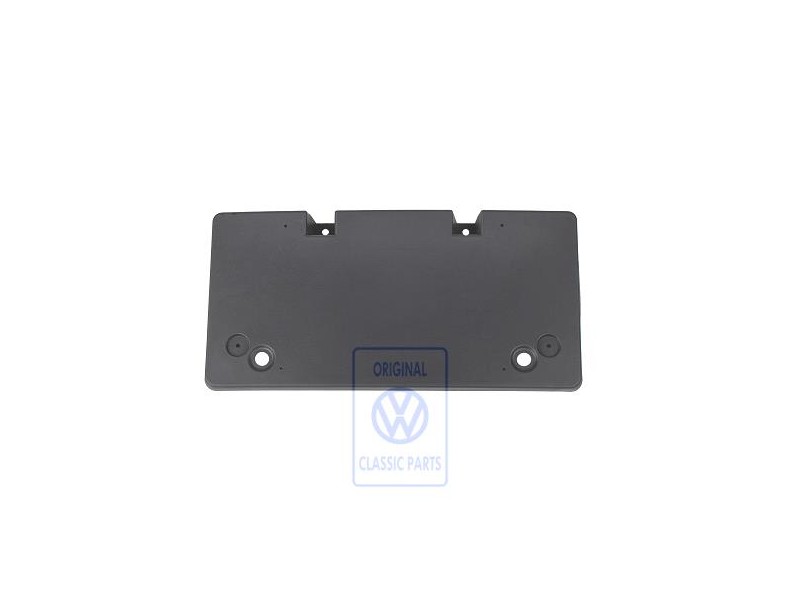 VW Original Support P. Plaque De Police Noir Satine - 3B0807287 B41