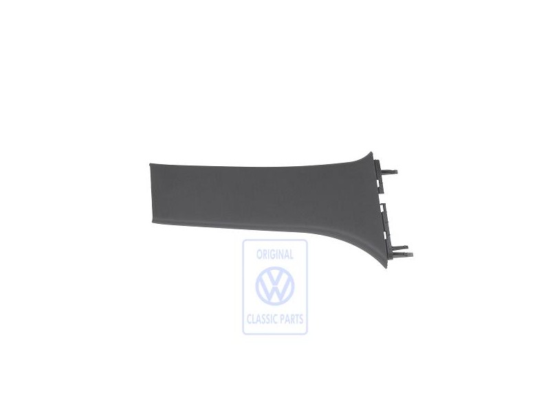 VW Original Revetement De Colonne B Noir Satine - 3B0867297D B41