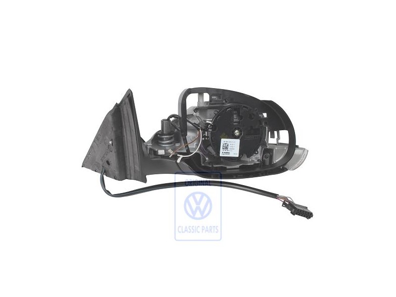 VW Original Coque Retroviseur Exterieur Noir Satine - 3B1857508AT01C