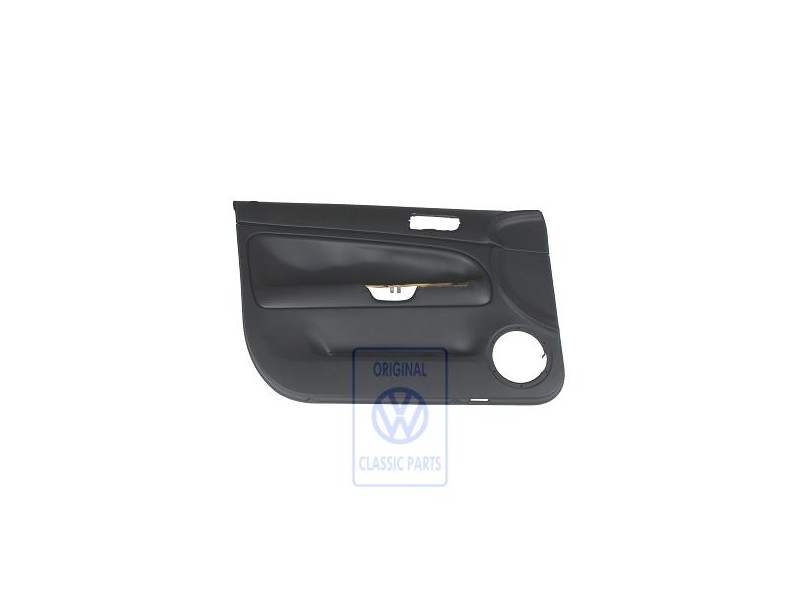 VW Original Revetement Porte (Simili-Cuir) Noir/Noir - 3B1867011DELLL