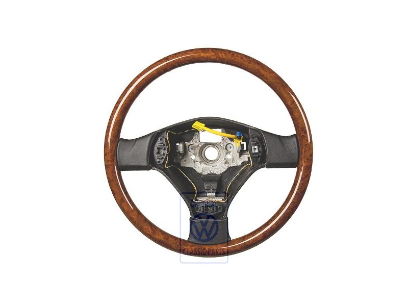 VW Original Volant Dir. Sport (Cour.Bois) Vavona (Ambre) - 3B7419091H 93G