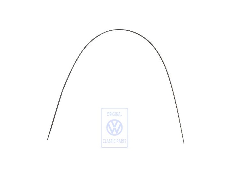 VW Original Couvre-Joint Noir Satine - 3B9853709D B41