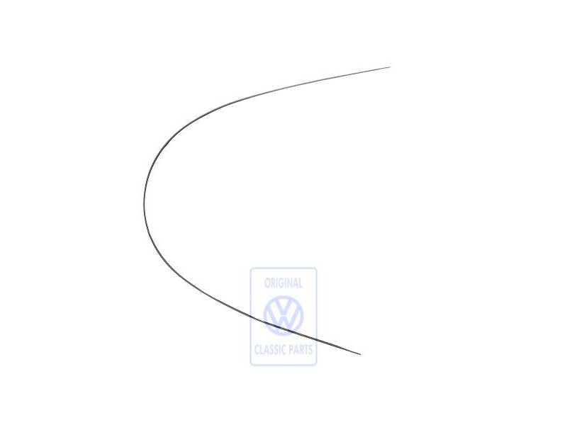 VW Original Couvre-Joint Noir Satine - 3B9853710D B41
