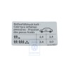 VW Original Etiquette P. Pression De Gonflage Des Pneus - 3C0010455P