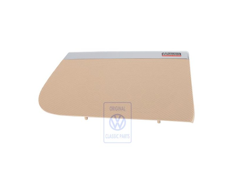 VW Original Ecran De Haut-Parleur Beige Pur/Chrome Brillant - 3C0867149C TEW