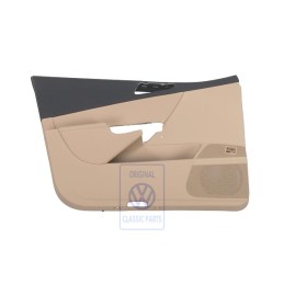 VW Original Revetement Porte (Simili-Cuir) Noir/Beige Pur - 3C1867011EBTCK