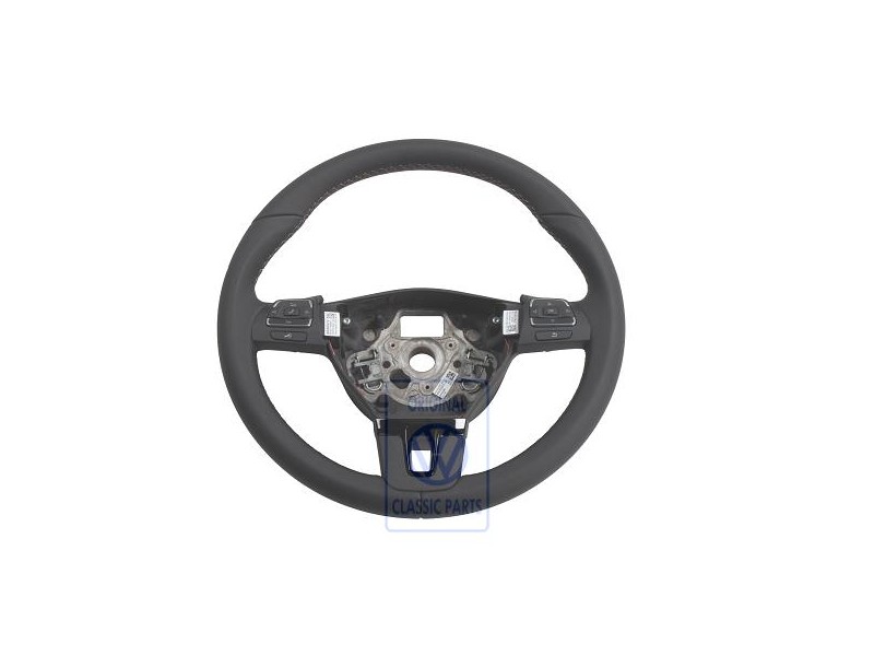 VW Original Volant Direct.Multif. (Cuir) Noir/Nougat - 3C8419091ALBFB