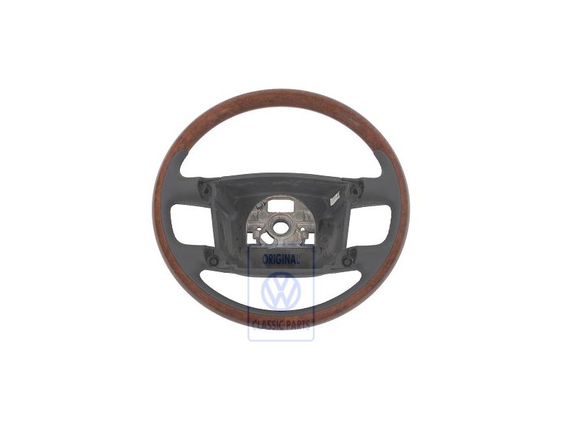 VW Original Volant De Direction(Bois/Cuir) Anthracite/Noyer - 3D0419091ABMCC