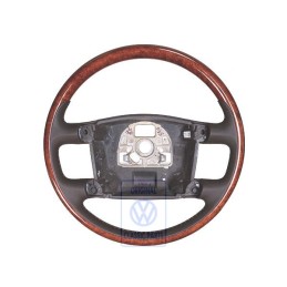 VW Original Volant De Direction(Bois/Cuir) Brun Nature/Noyer - 3D0419091ABNKN