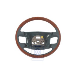 VW Original Volant De Direction(Bois/Cuir) Petrole/Eucalyptus - 3D0419091ABQSF