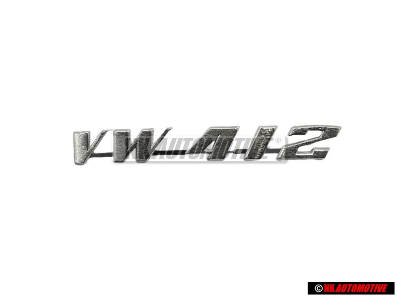 VW Original VW 412 Arrière Embleme Monogramme Logo Argent Brossé - 415853687B