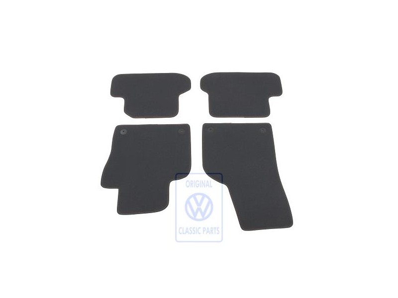 VW Original 1 Serie Tapis Noir/Orbitblue - 5C1863011AKHFL