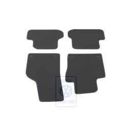 VW Original 1 Serie Tapis Noir/Jaune - 5C1863011C CNA