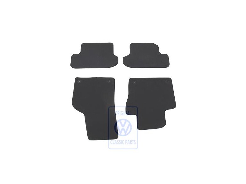 VW Original 1 Serie Tapis Noir Titane/Noir - 5C1863011C EOM