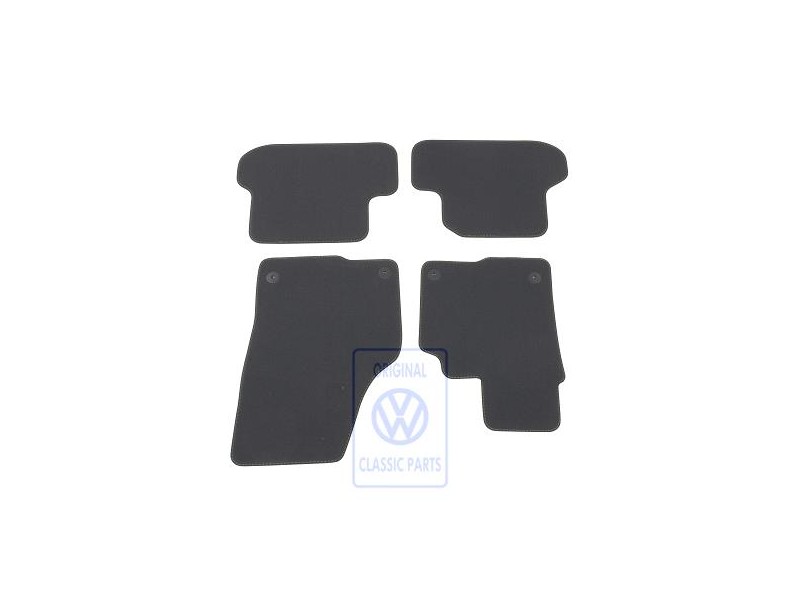 VW Original 1 Serie Tapis Noir/Jaune - 5C2863011D CNA