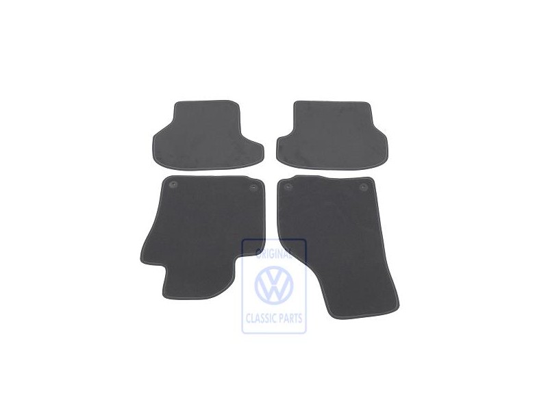 VW Original 1 Serie Tapis Noir Titane/Gris Pur - 5K7863011B CNI