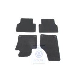 VW Original 1 Serie Tapis Noir/Gris Argent - 5N1863011D RII