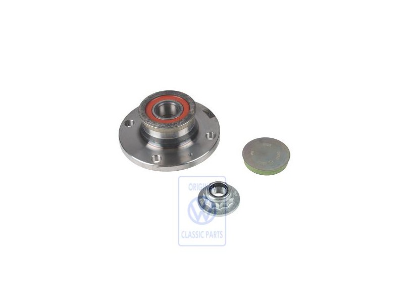 VW Original Roulement De Roue Avec Pieces De Montage - 6E0598611A