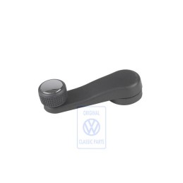 VW Original Manivelle De Leve-Glace Noir Satin/Chrome - 6K0837581A LBS