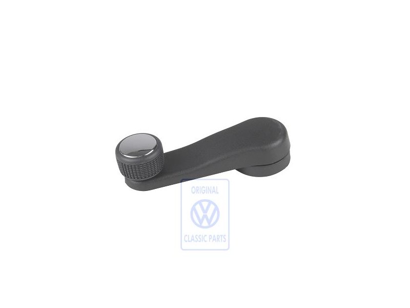 VW Original Manivelle De Leve-Glace Noir Satin/Chrome - 6K0837581A LBS