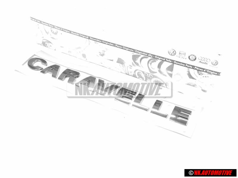 VW Original CARAVELLE Arrière Embleme Monogramme Logo Chrome - 7H9853687 739