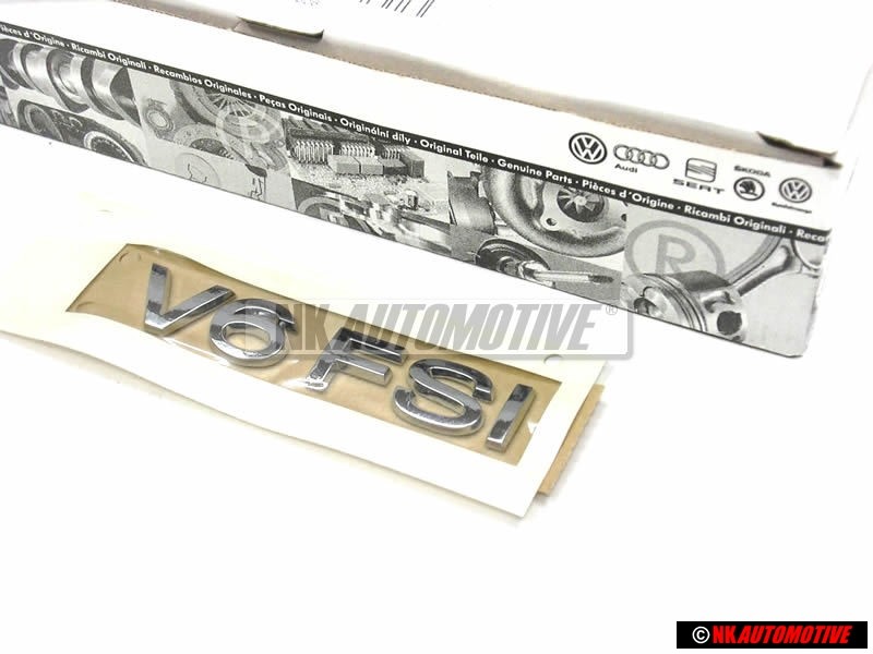 VW Original V6 FSI Arrière Embleme Monogramme Logo Chrome - 3C0853675C 739