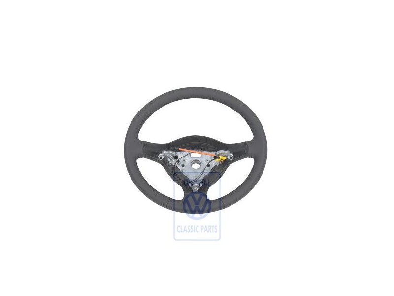 VW Original Volant De Direction (Cuir) Noir - 6N0419091L E74