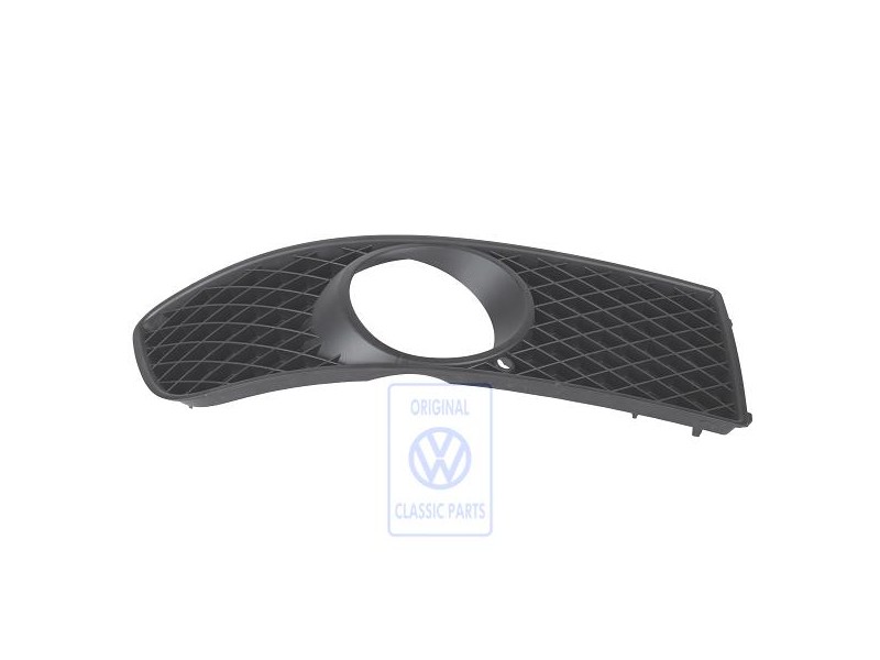 VW Original Cache P. Phare Antibrouillard Noir Satine - 6N0853666C B41