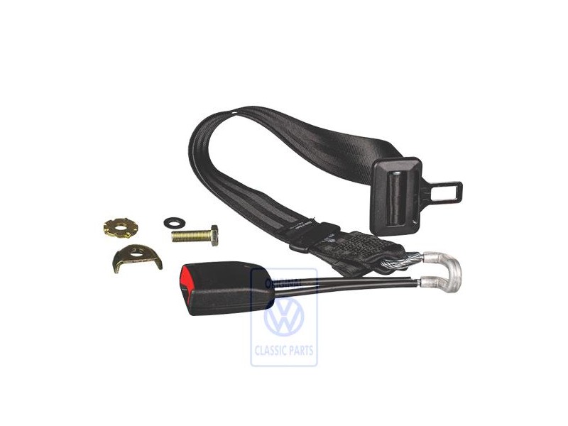 VW Original Ceinture Ventrale Et Fixation De Ceinture Noir - 6N0857487 HCP