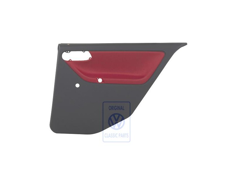 VW Original Garniture De Porte (Tissu) Rouge Flash/Off-Black - 6N4867212AEHLX