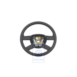 VW Original Volant De Direction (Cuir) Noir/Orbitblue - 6Q0419091M HCC