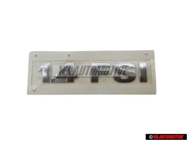 VW Original 1.4 FSI Arrière Embleme Monogramme Logo Chrome - 6Q0853675A 739