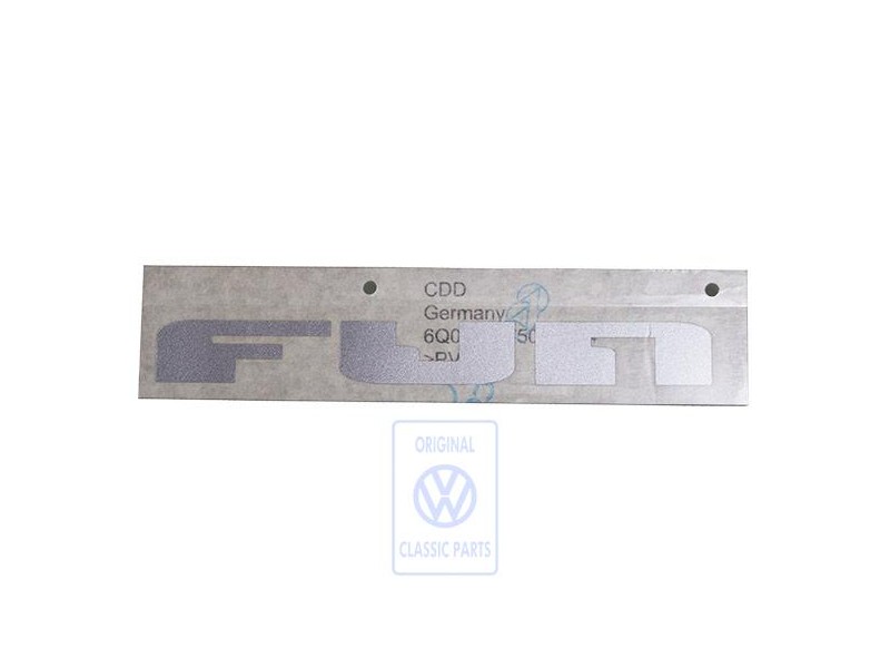 VW Original Inscription Sur Film Argent - 6Q0853750A 1W4