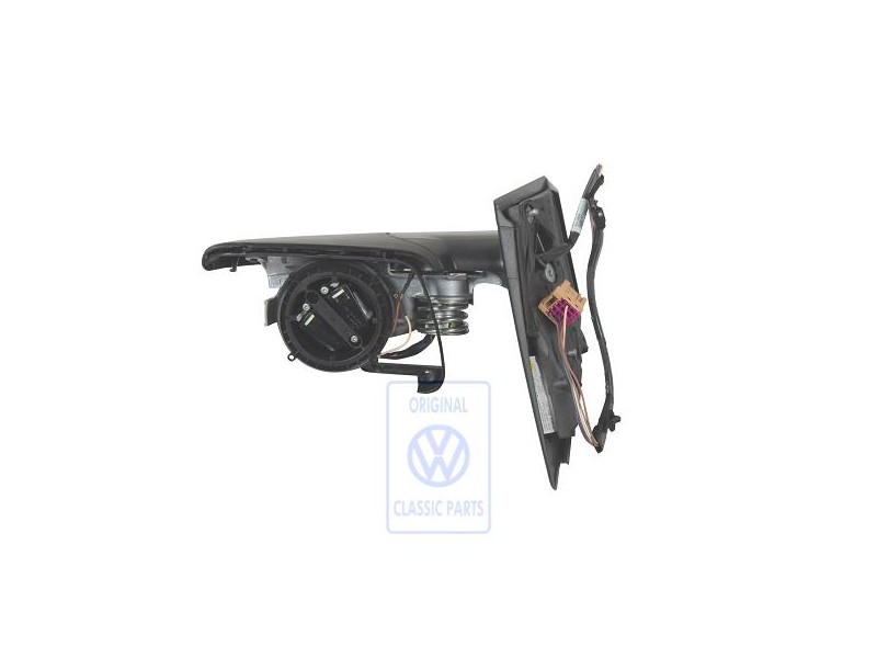 VW Original Coque Retroviseur Exterieur Noir Satine - 6Q2857508F 01C
