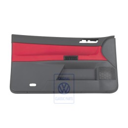 VW Original Revetement De Porte (Cuir) Rouge Flash/Anthracite - 6Q3867011FFQMU