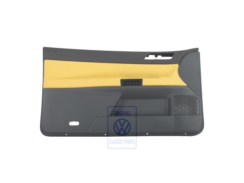 VW Original Revetement De Porte (Cuir) Jaune/Anthracite - 6Q3867011FFQMV
