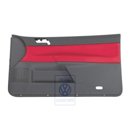 VW Original Revetement De Porte (Cuir) Rouge Flash/Anthracite - 6Q3867012EQQMU