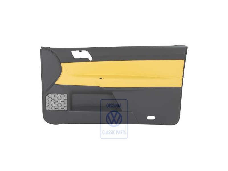 VW Original Revetement De Porte (Cuir) Jaune/Anthracite - 6Q3867012EQQMV