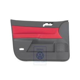 VW Original Revetement De Porte (Cuir) Rouge Flash/Anthracite - 6Q4867011HMQMU