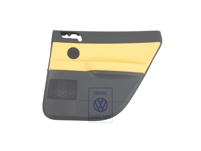 VW Original Revetement De Porte (Cuir) Jaune/Anthracite - 6Q6867212GAQMV