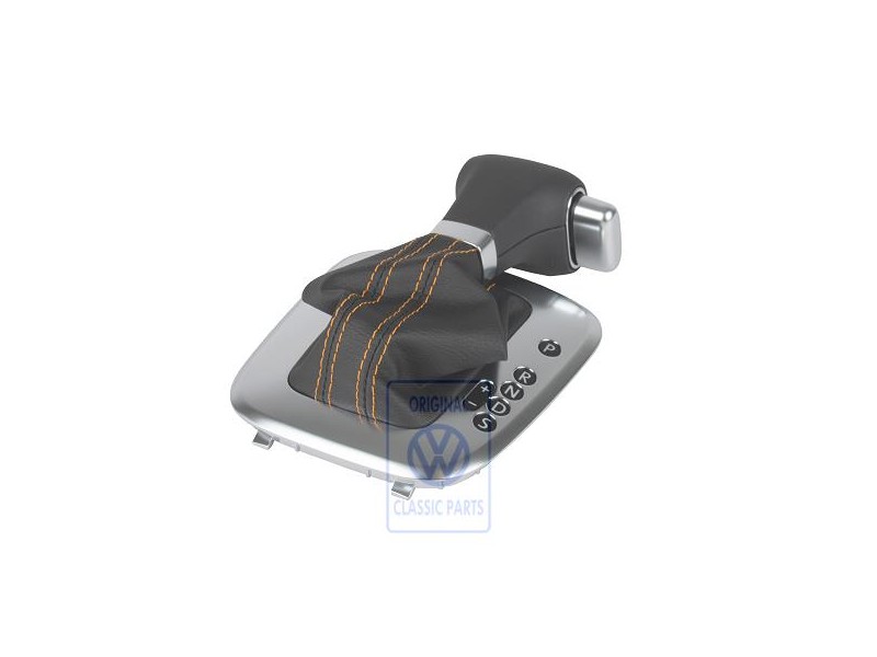 VW Original Cache De Commande Des Vitesses Noir/Orange - 6R2713203E S0D