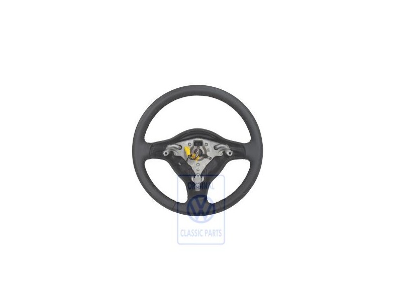 VW Original Volant De Direction (Cuir) Noir - 6X0419091G E74