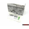 VW Original FSI Arrière Embleme Monogramme Logo Chrome Vert - 6E0853675B KKH