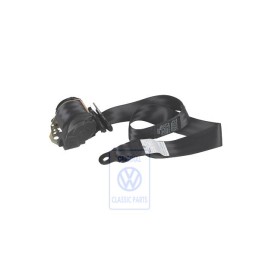 VW Original Ceinture De Securite 3 Points Noir Satine - 705857805E 01C