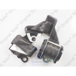 VW Original Ceinture De Securite 3 Points Noir Satine - 705857812 01C