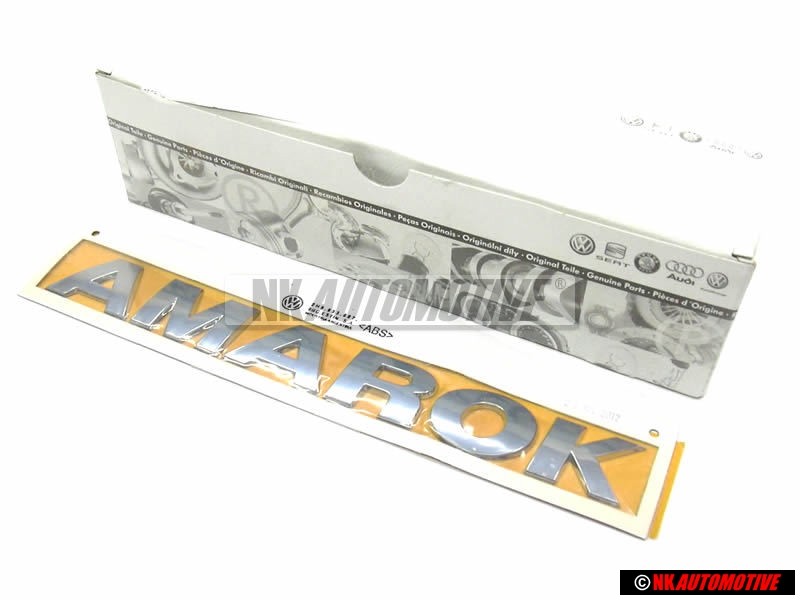 VW Original AMAROK Arrière Embleme Monogramme Logo Chrome - 2H5853687 739